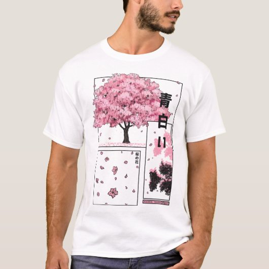 桜アニメ Tシャツ (正面)