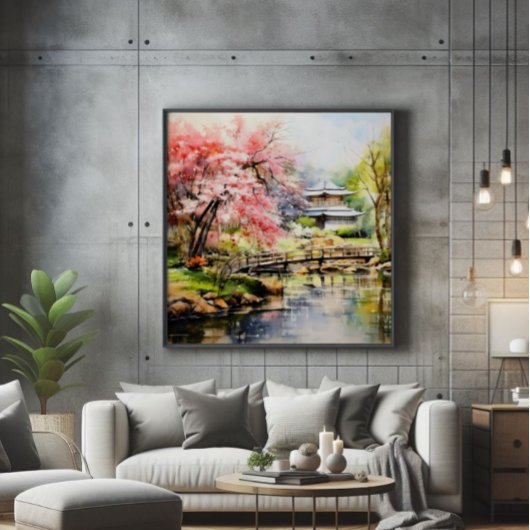 桜イン日本のガーデン フォトプリント           