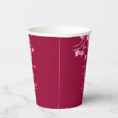 桜エレガントさくらんぼ咲き赤ちゃんシャワー 紙コップ (右)