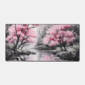 桜オーバーリバーイ絵画ンク デスクマット (正面)