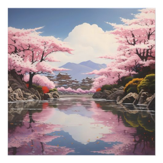 桜オーバーリバーバンクス フォトプリント            (正面)