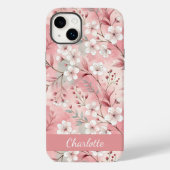 桜カスタム花柄ピンク Case-Mate iPhoneケース (裏面)