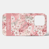 桜カスタム花柄ピンク Case-Mate iPhoneケース (裏面 (横))