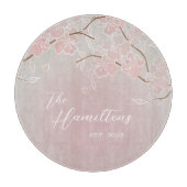 桜カスタム開花の設立年 カッティングボード (正面)