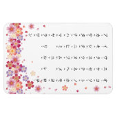 桜カタカナとローマ字日本の マグネット (横)