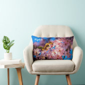 桜カッコいいガーランド ランバークッション (椅子)