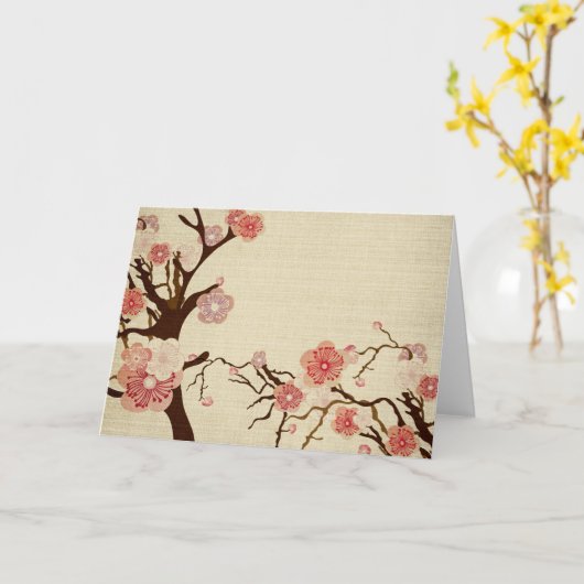 桜カード カード (黄色い花)