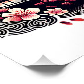 桜ガーデン日本の山富士さくらんぼブロッサム ポスター (コーナー)