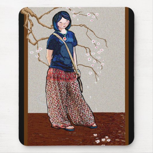 桜ガールバージョン2 マウスパッド (正面)
