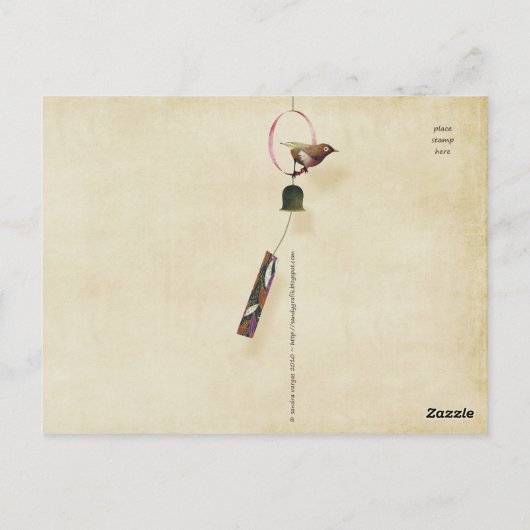 桜ガールポストカード ポストカード (裏面)