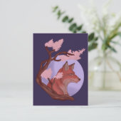 桜キツネ ポストカード (スタンド正面)