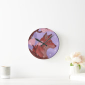 桜キツネ ラウンド壁時計 (ホーム)