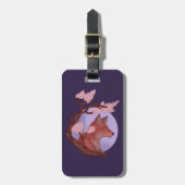 桜キツネ ラゲッジタグ (正面縦)