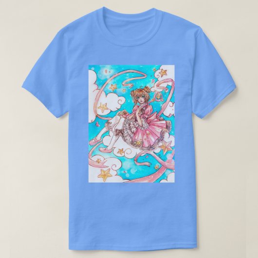 桜キノモトデキャプター桜 Tシャツ (デザイン正面)