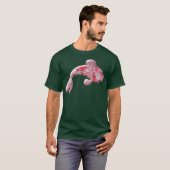 桜コイ日本のさくらんぼ花かわいい Tシャツ (正面フル)