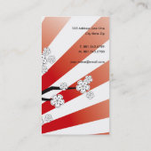 桜サンライズホワイトさくらんぼブラウズフラワーズゼン 名刺 (裏面)