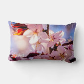 桜スタイリッシュの花 ランバークッション (裏面)