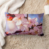 桜スタイリッシュの花 ランバークッション (ブランケット)