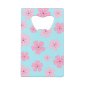 桜ステンレス鋼ボトルオープナー クレジットカード栓抜き (裏面)