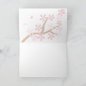 桜ソックモンキーグリーティングカード カード (内部)