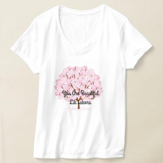 桜ツリーのフル開花-エレガント春デザイン» Tシャツ (レイダウン)