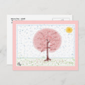 桜ツリーはがき ポストカード (正面/裏面)