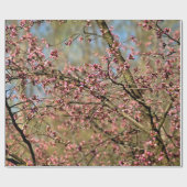 桜ツリーは開花の準備ができている春 ラッピングペーパー (フラット)