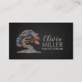 桜ツリーカラフル – 花 名刺 (正面)