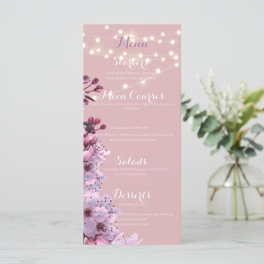 桜テーマ メニュー (スタンド正面)