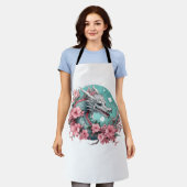 桜ドラゴン エプロン (着用した状態)