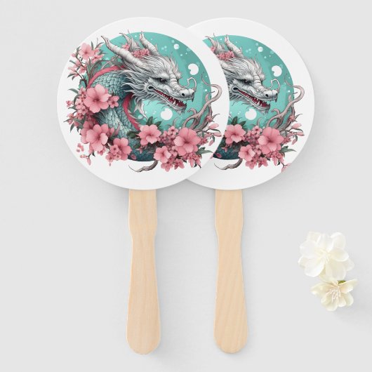 桜ドラゴン ハンドファン (正面&裏面)