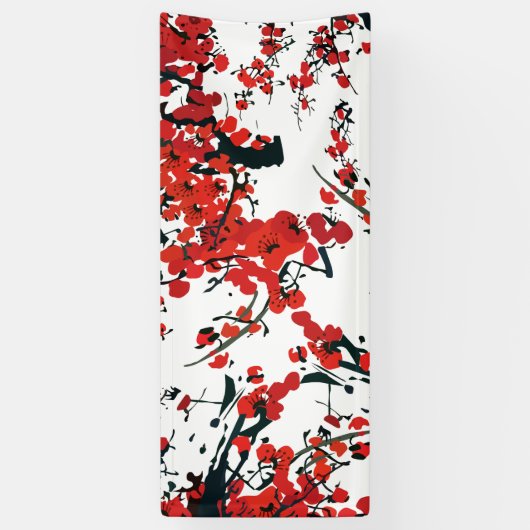 桜バナー 横断幕 (縦)