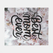 桜ピエレガントックお母さん永遠の母の日 フリースブランケット (正面(横))