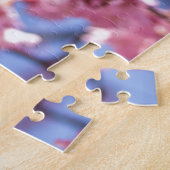 桜ピンクさくらんぼブロッサムスカイ ジグソーパズル (側面)