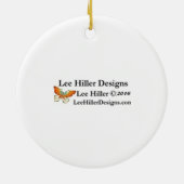 桜ピンクさくらんぼブロッサムスカイ セラミックオーナメント (裏面)