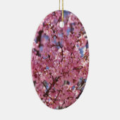 桜ピンクさくらんぼブロッサムスカイ セラミックオーナメント (右)