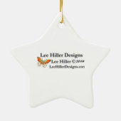 桜ピンクさくらんぼブロッサムスカイ セラミックオーナメント (裏面)