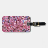 桜ピンクさくらんぼブロッサムスカイ ラゲッジタグ (正面横)