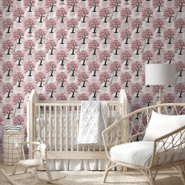 桜ピンクさくらんぼブロッサムツリーデザイン 壁紙 (クリエイターアップロード済み)