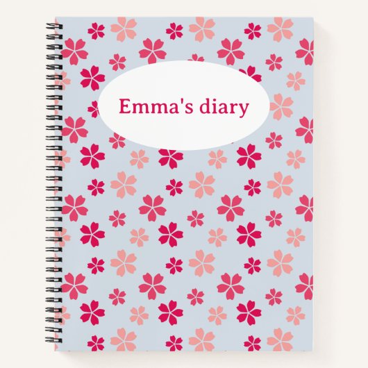 桜ピンク ノートブック (正面)