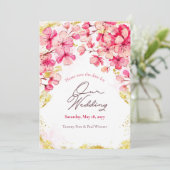 桜フラワーズセーブ・ザ・デート案内 案内状 (スタンド正面)