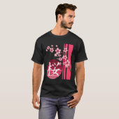 桜フラワーズ春さくらんぼ花日本の館 Tシャツ (正面フル)