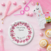 桜フラワーズ結婚式紙プレート7" ペーパープレート (パーティー)