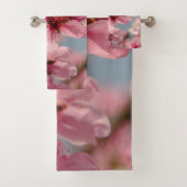 桜フラワー、ピンク日本の写真 バスタオルセット (インサイチュ)