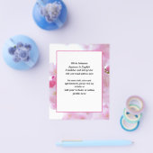 桜フリー日本のトランスレーター通訳者 チラシ (シングル)