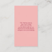 桜ブランチ – さくらんぼブロッサム 名刺 (裏面)