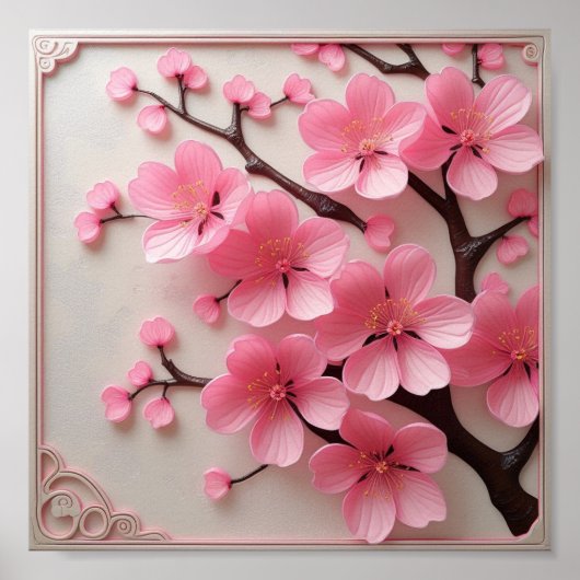 桜ブロッサムアート ポスター (正面)