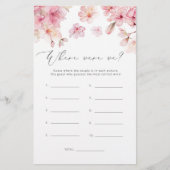 桜ブロッサム我々はブライダルシャワーゲーム (正面)