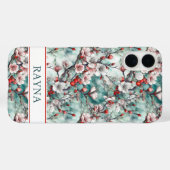 桜プリントモノグラム Case-Mate iPhoneケース (裏面 (横))
