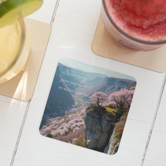 桜マウンテンバレービスタ – アニメ スクエアペーパーコースター